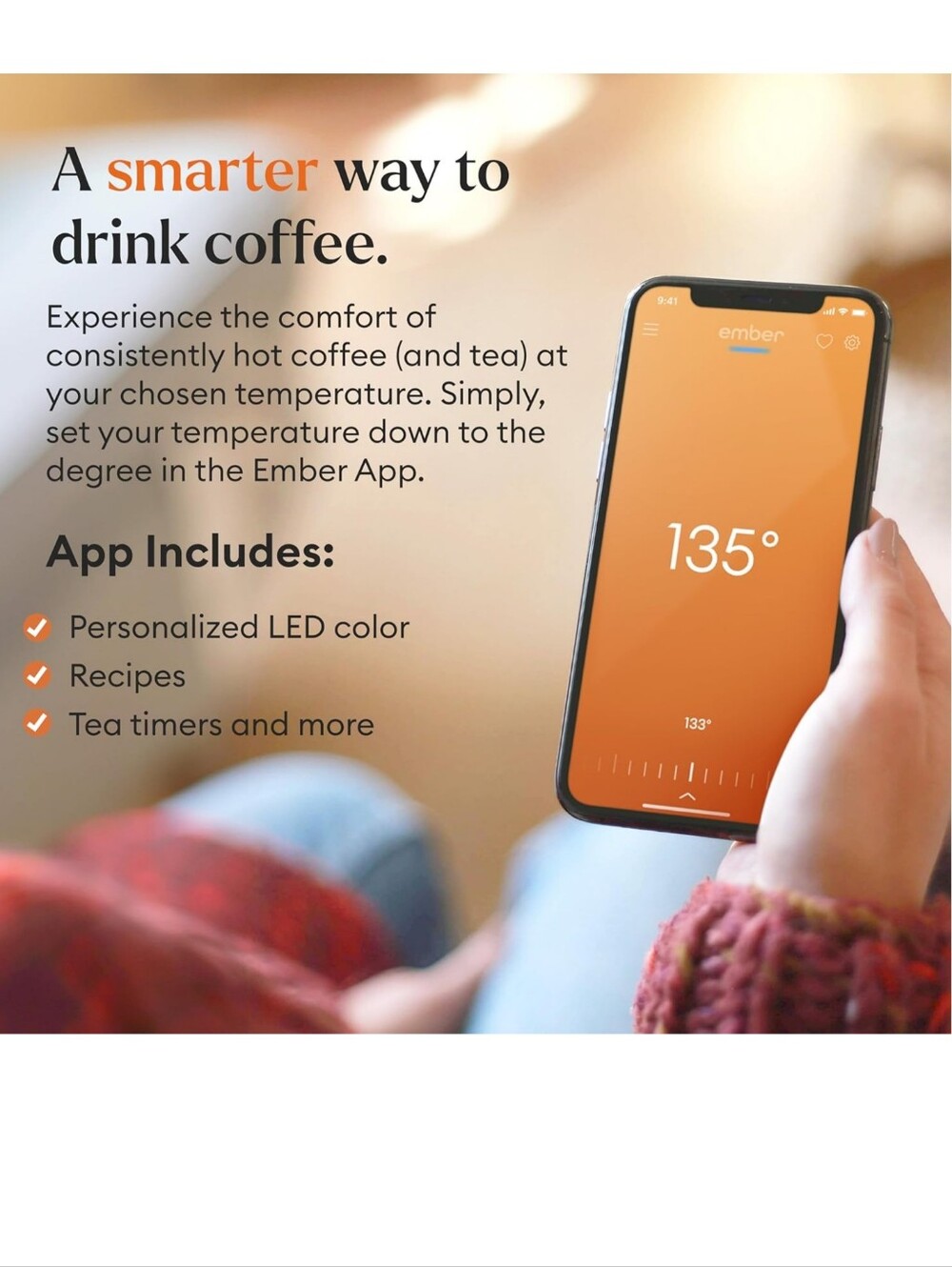 Ember Temperature Control Smart Mug 2, 10 oz White - Picture 4 of 10